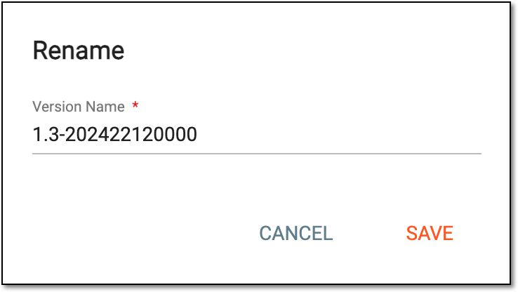Renaming dispensing visit setting version