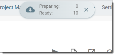 Downloads widget showing RACI matrix being exported