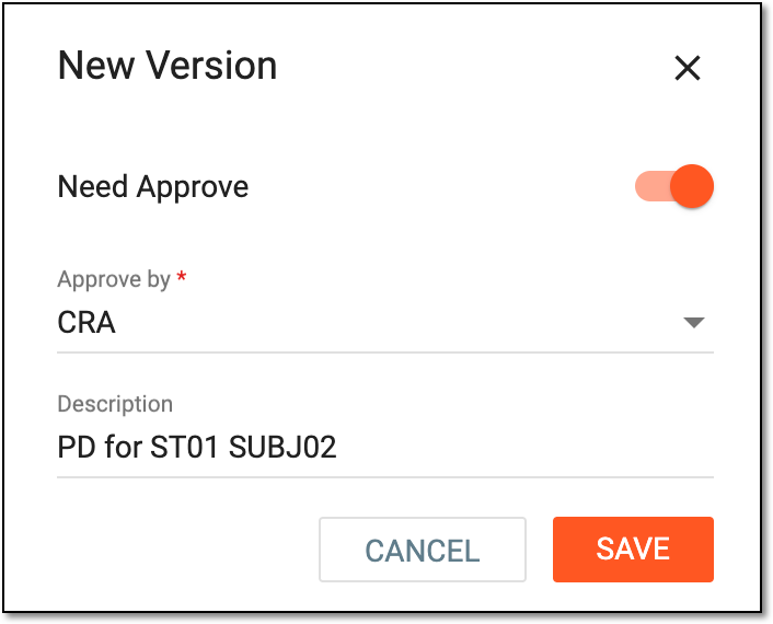 Creating new version of protocol version template