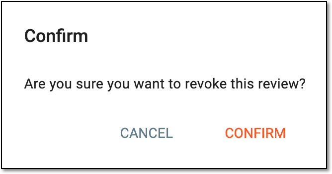 Confirming to revoke subject replacement status