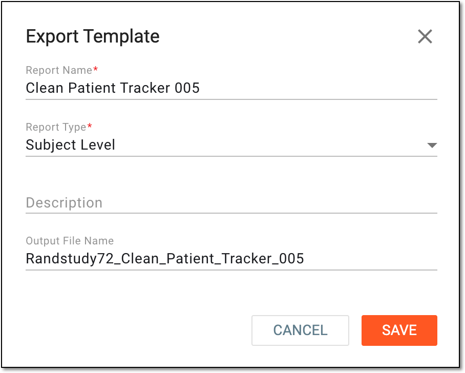 Defining parameters of on-demand report template