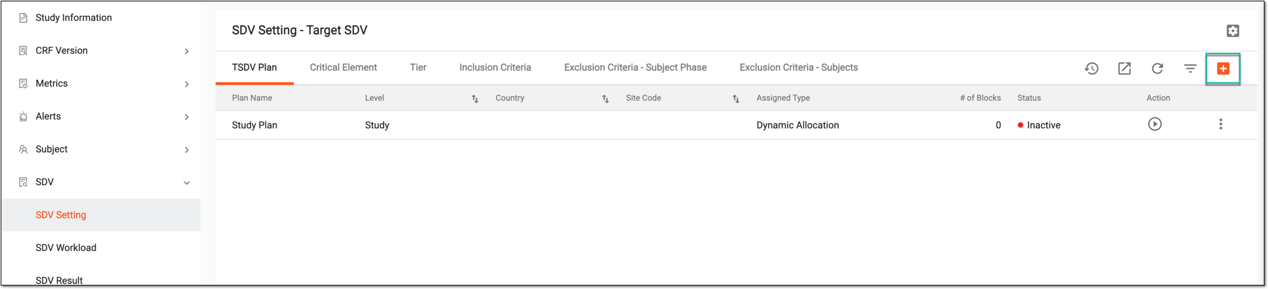 Adding new TSDV plan