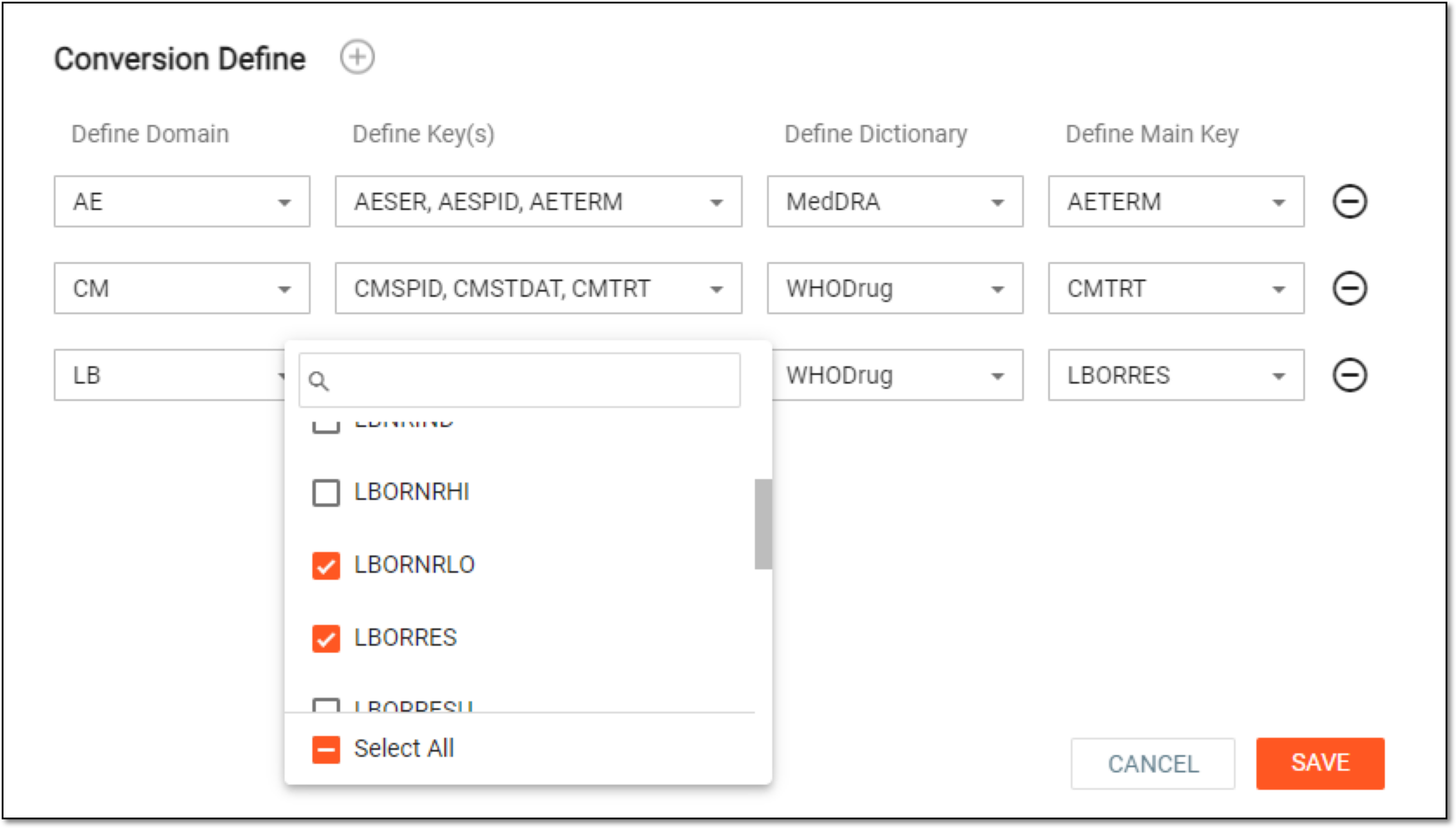 Defining data coding