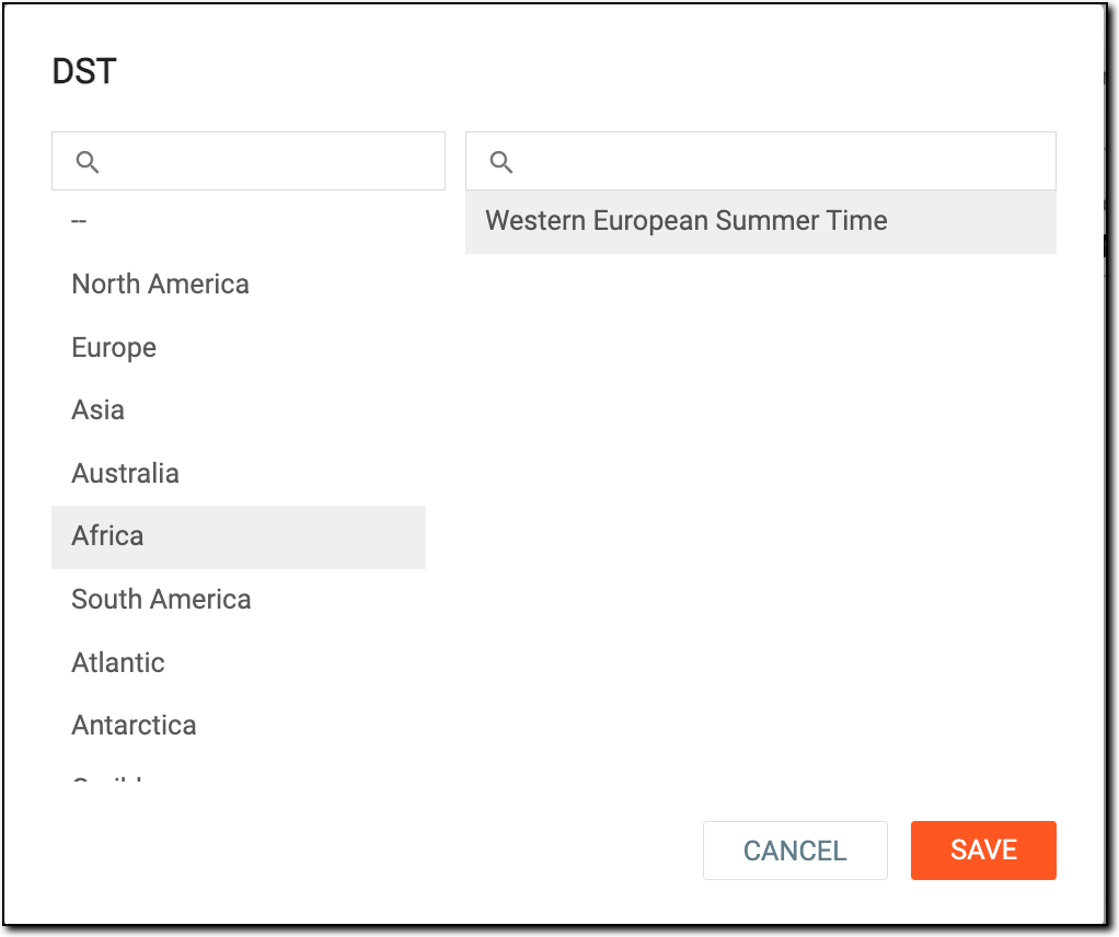 Selecting DST
