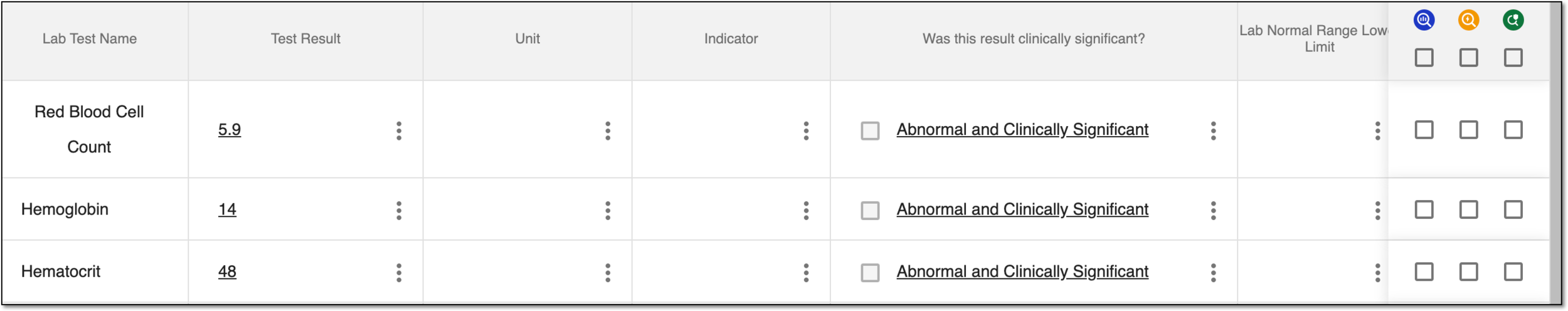 Viewing page example after submitting data for grid forms