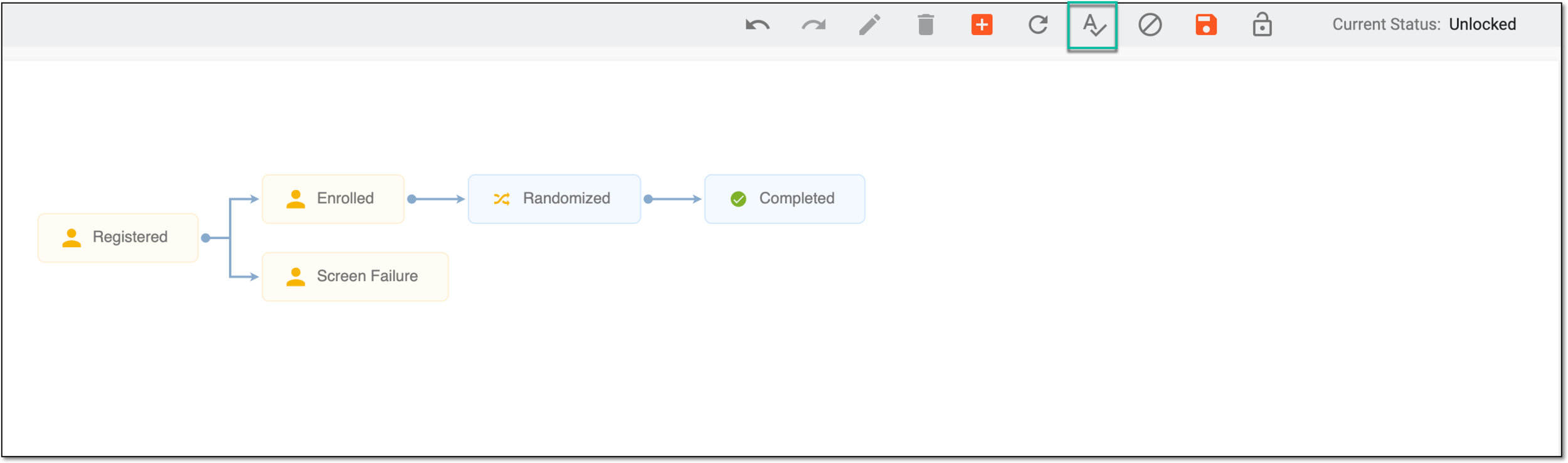 Selecting validation option