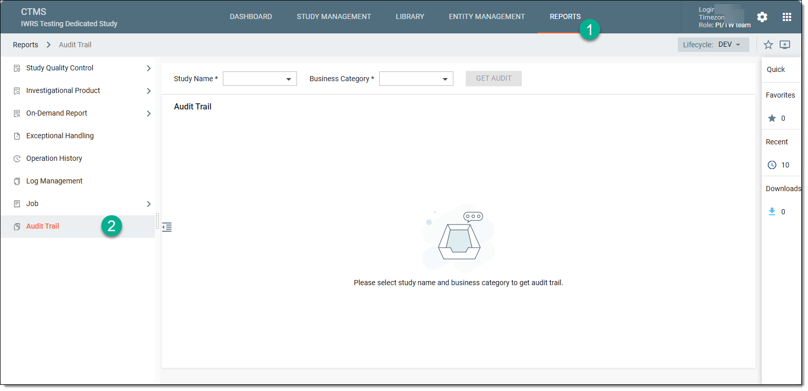Accessing audit trail