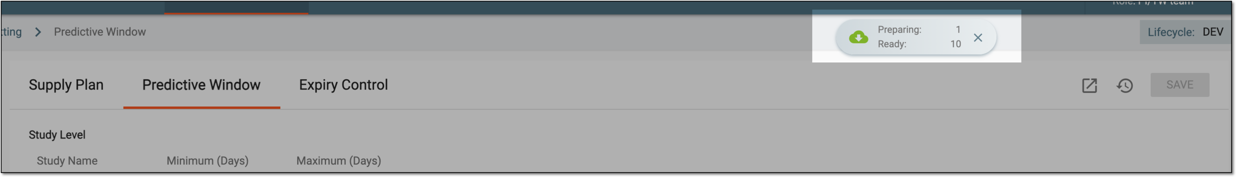 Downloads widget