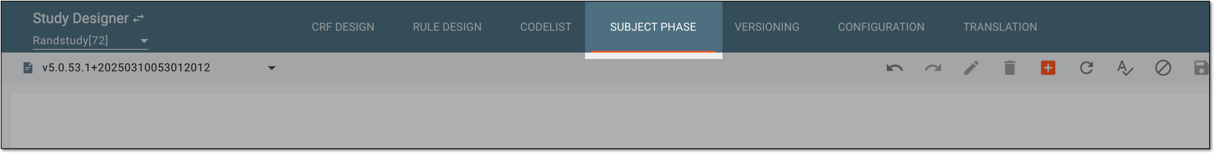 Accessing subject phase configuration