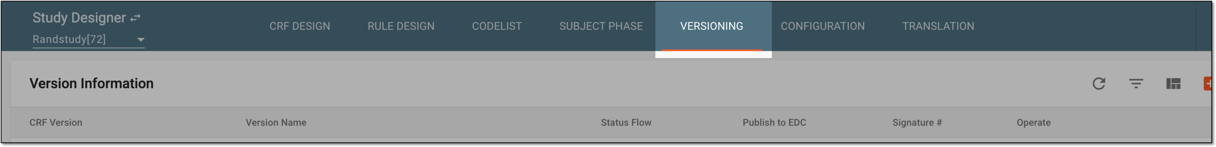 Accessing CRF versions