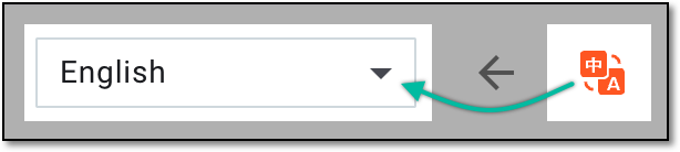 Selecting language of translation view