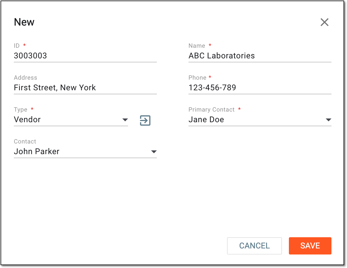 Adding participating organization details