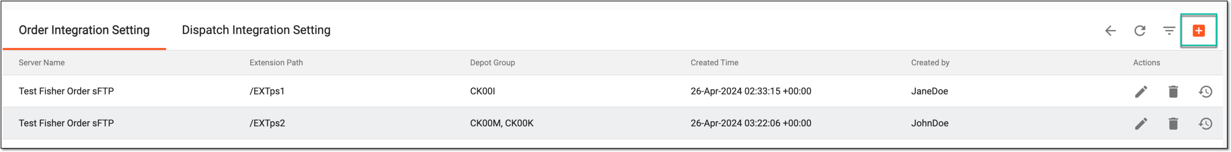 Adding new order integration