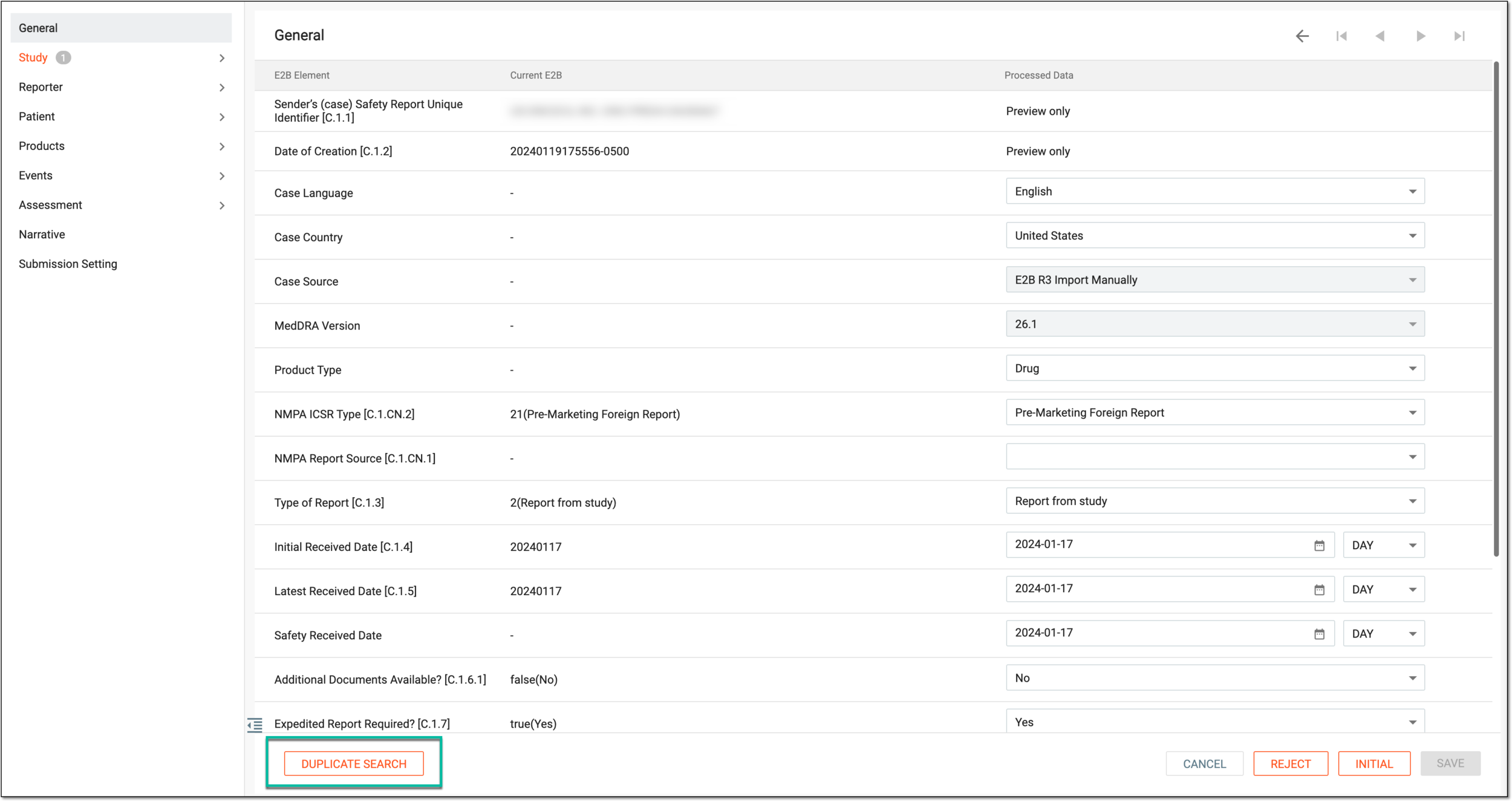 Accessing duplicate search