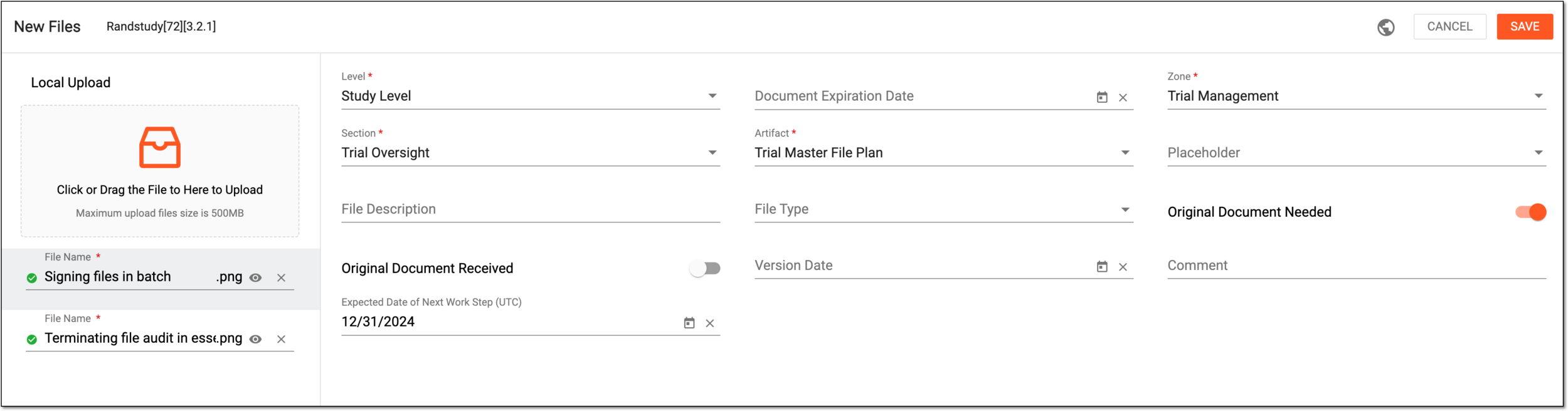 Configuring files individually