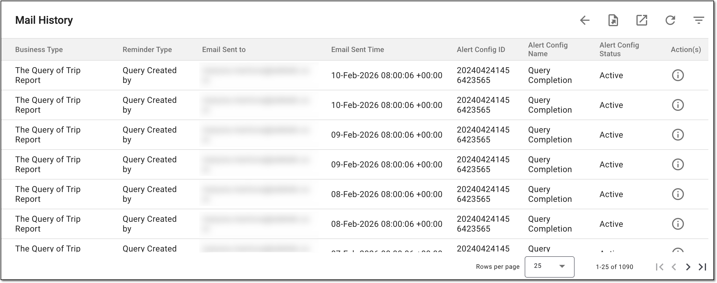 Analyzing mail history for query reminder