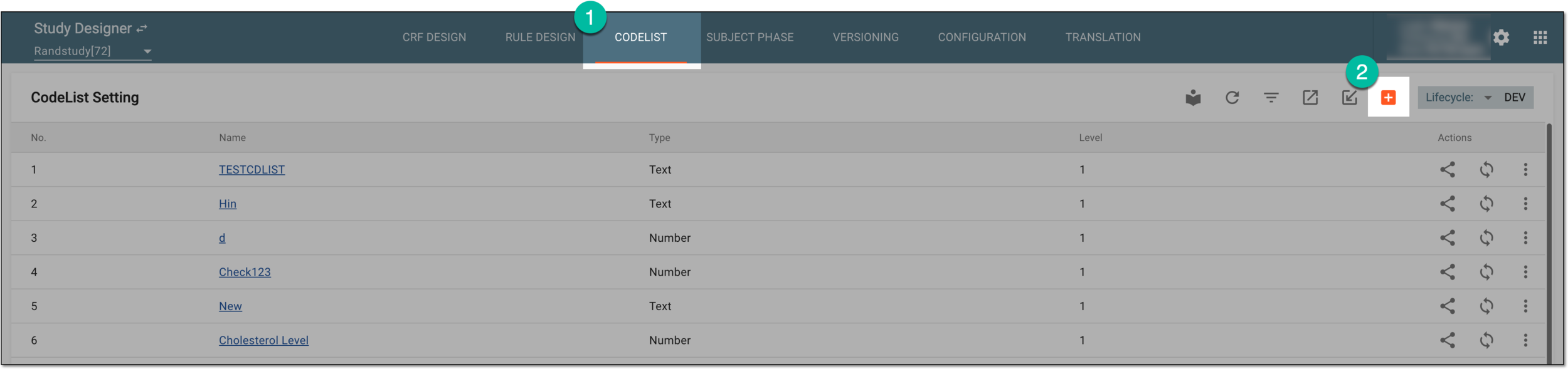 Accessing option to add codelist manually
