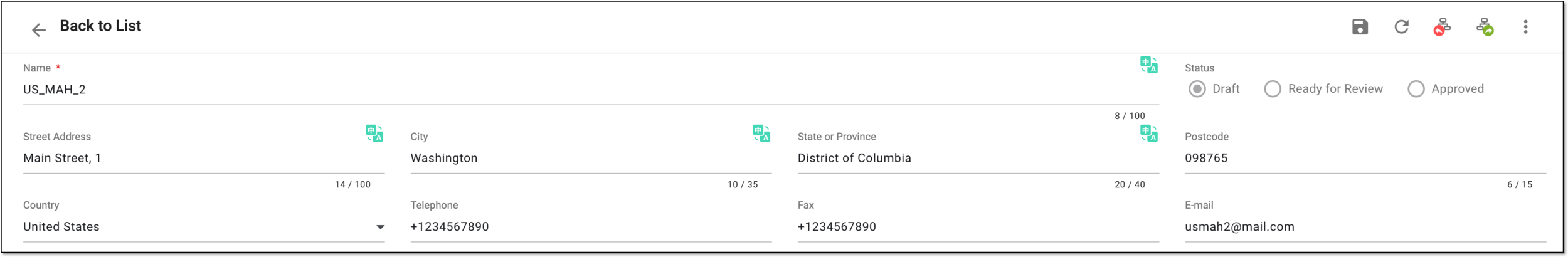 Editing details for marketing authorization holder or applicant