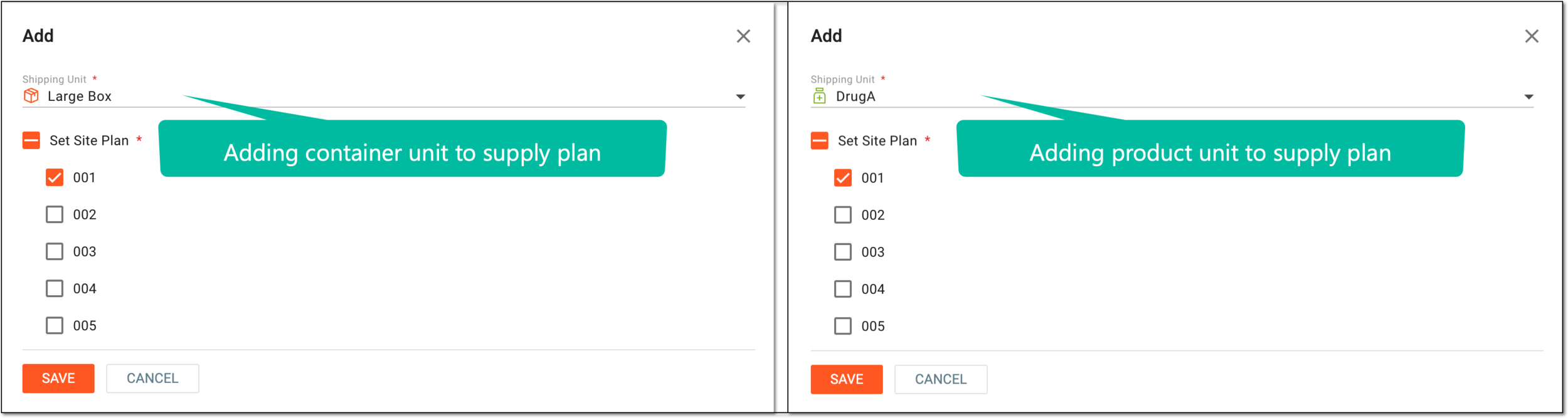 Configuring site supply details