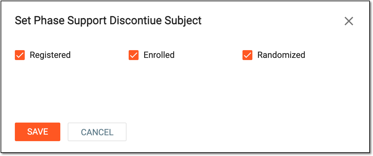 Setting discontinue phases