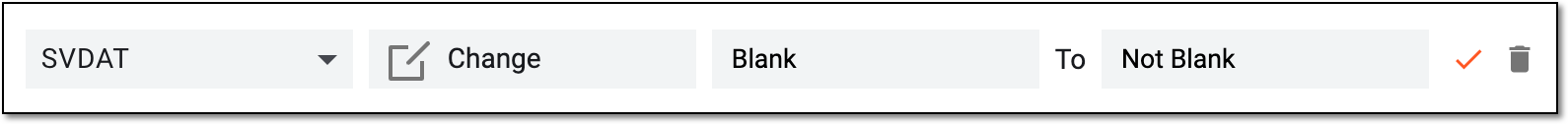 Setting change condition