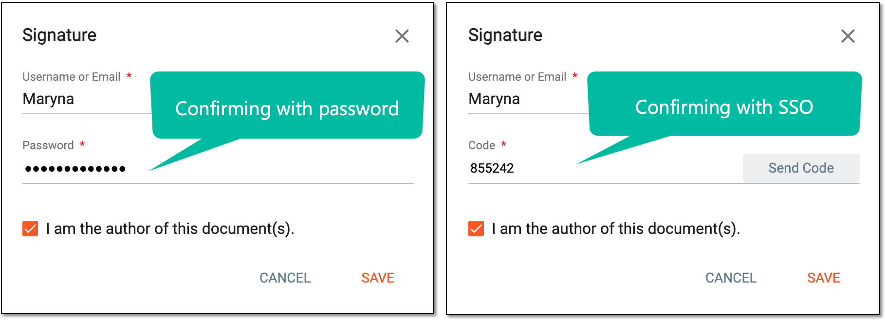 Confirming file upload (submission)