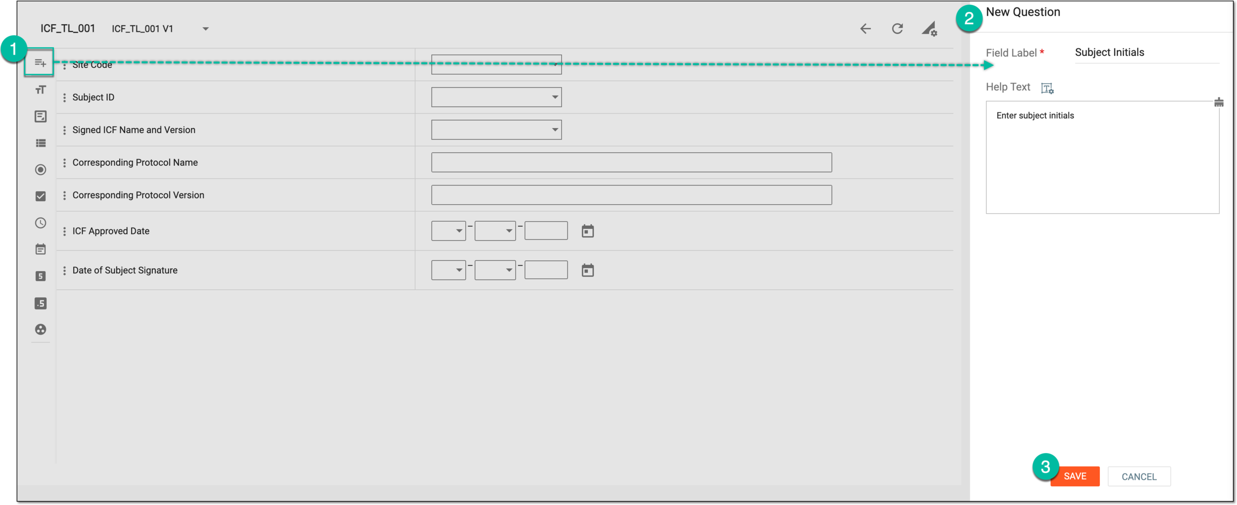 Adding custom question