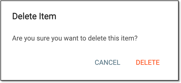 Confirming dispensing visit deletion