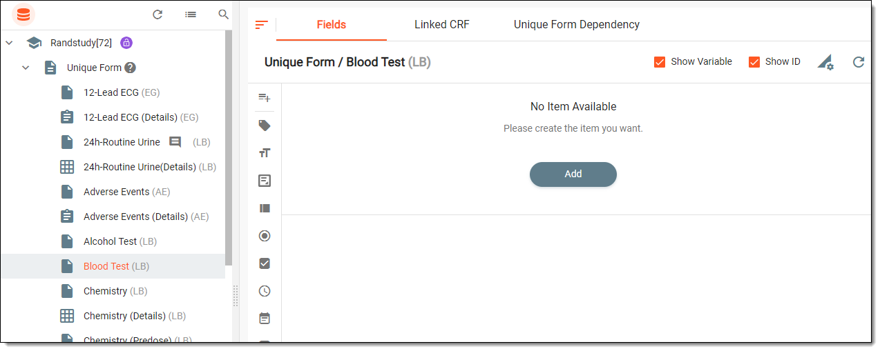 Viewing newly created form