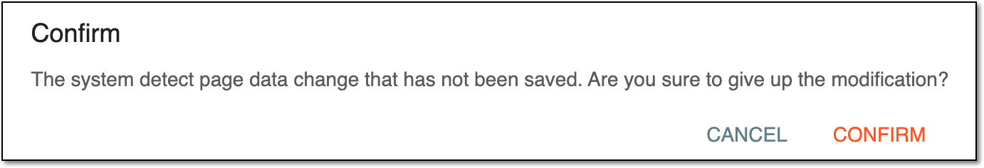 Confirming to leave form without saving