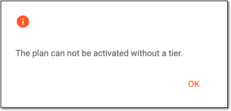 Receiving activation error