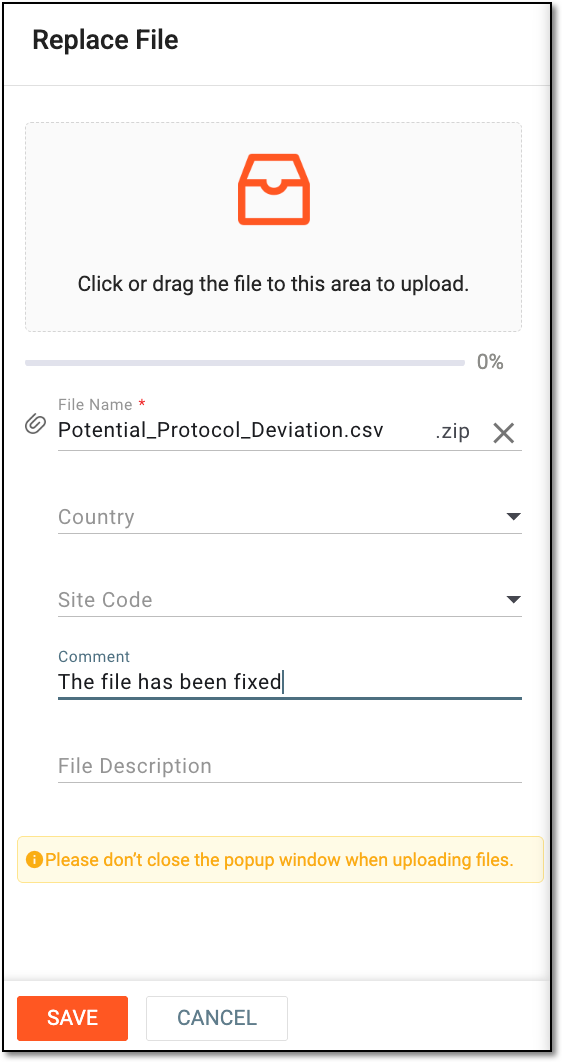 Replacing files