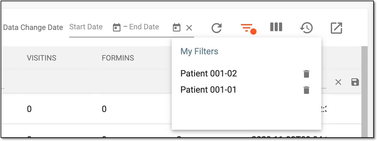 Accessing custom filter sets