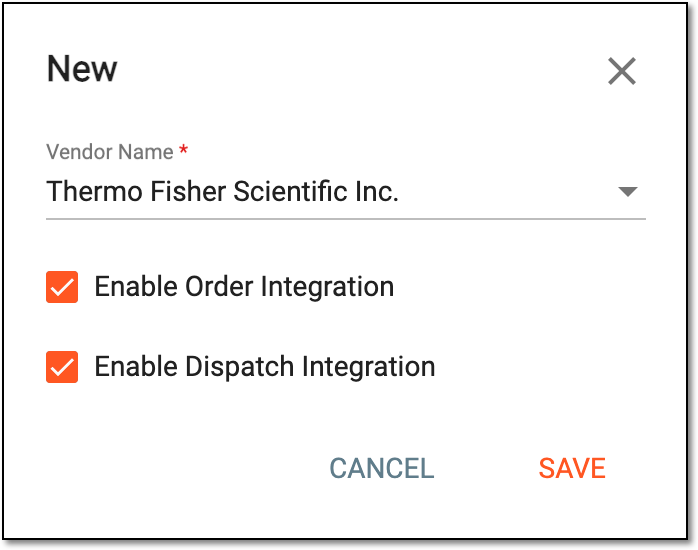 Adding new vendor details for integration