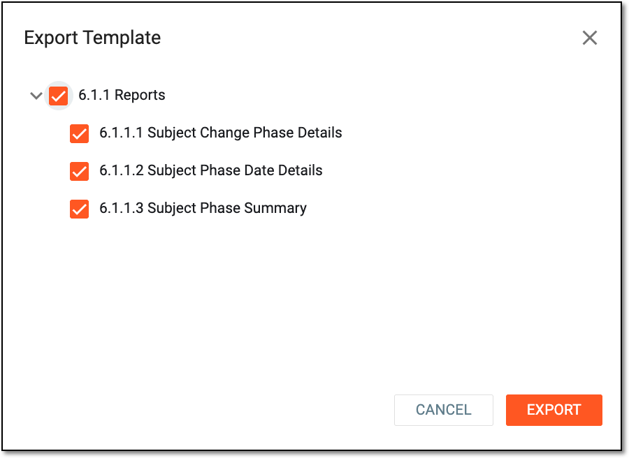 Selecting templates to download