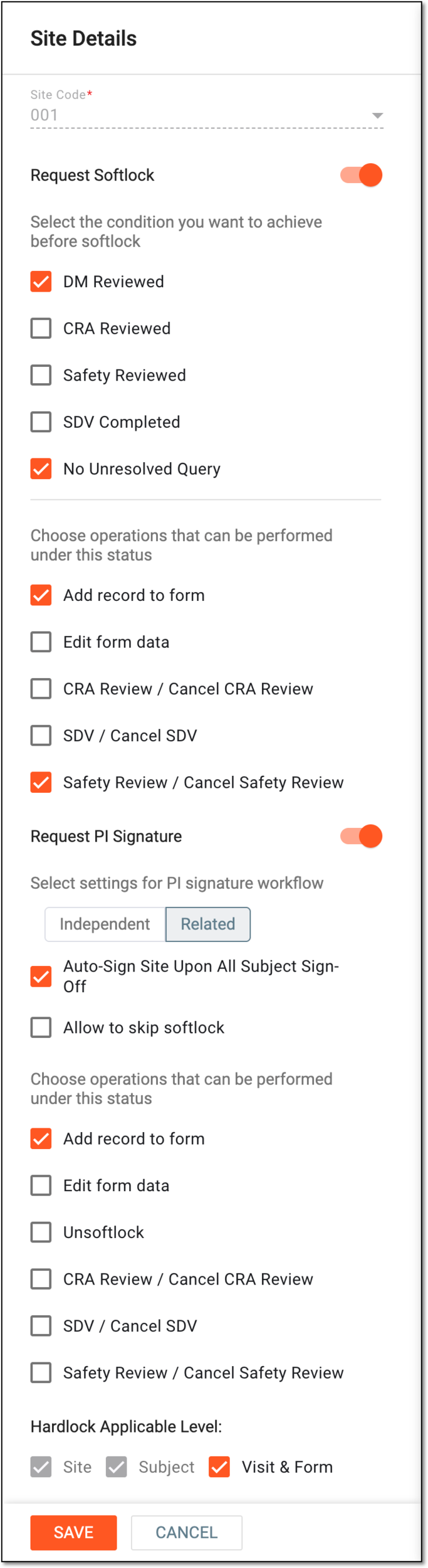 Configuring site-level settings