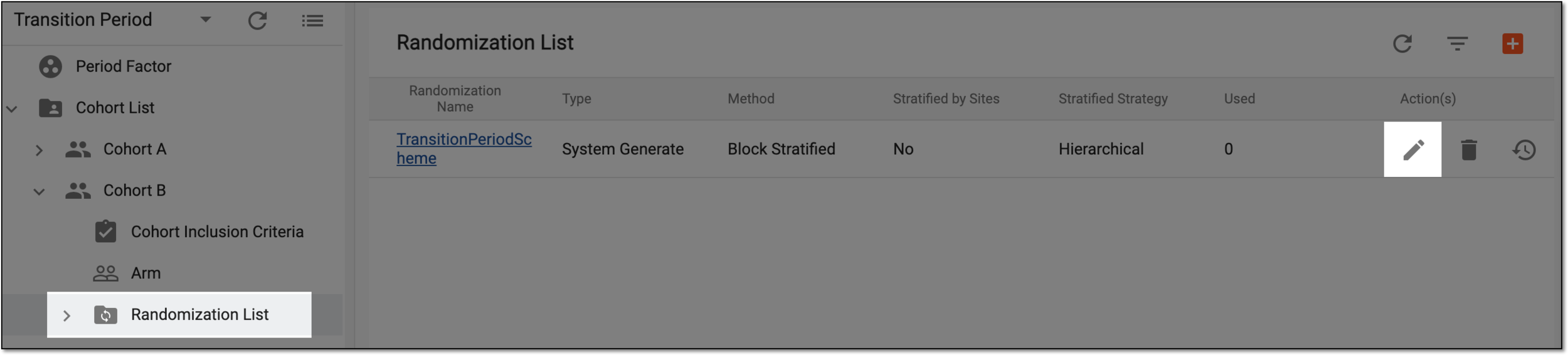 Edit randomization scheme option