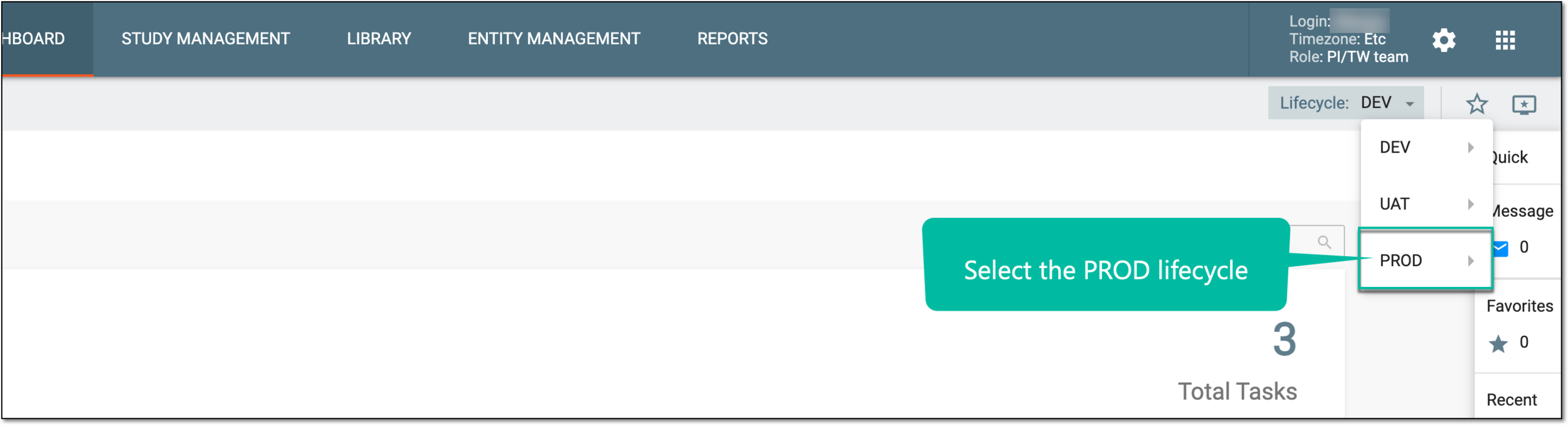 Switching to PROD lifecycle