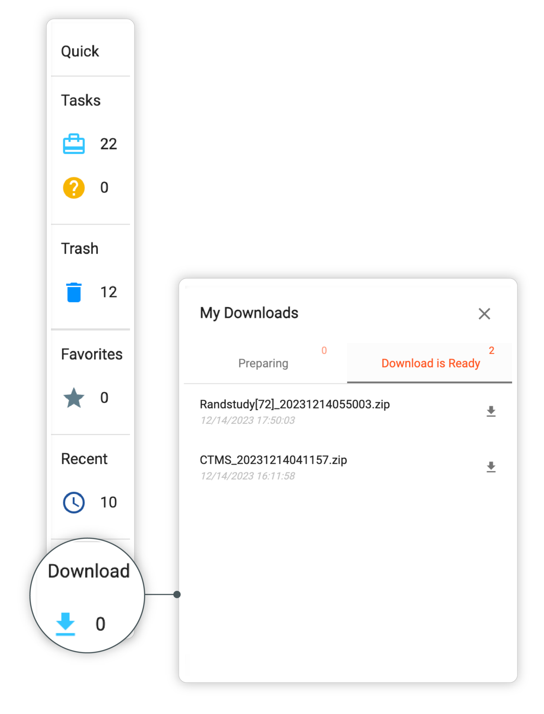Download option