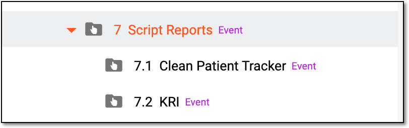 Event folder marker