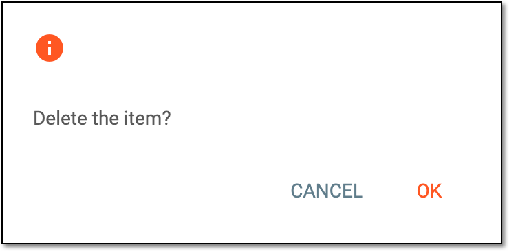 Confirming study deletion