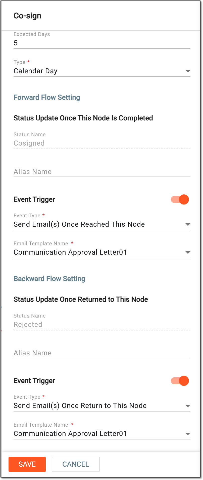 Configuring_co-signature_node_details_for_communication_approval.png Configuring co-signature node details for communication approval
