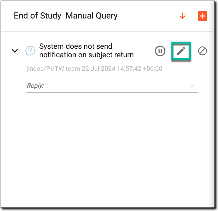 Selecting to edit query