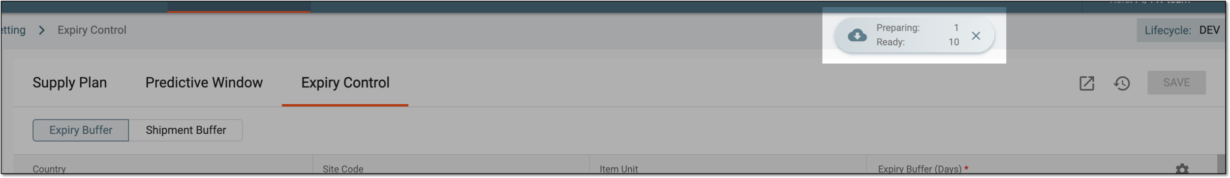 Downloads widget