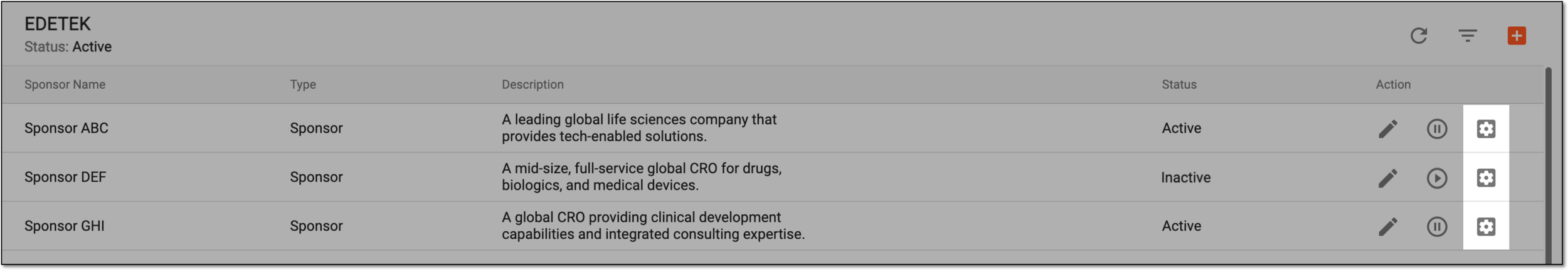 Selecting sponsor config
