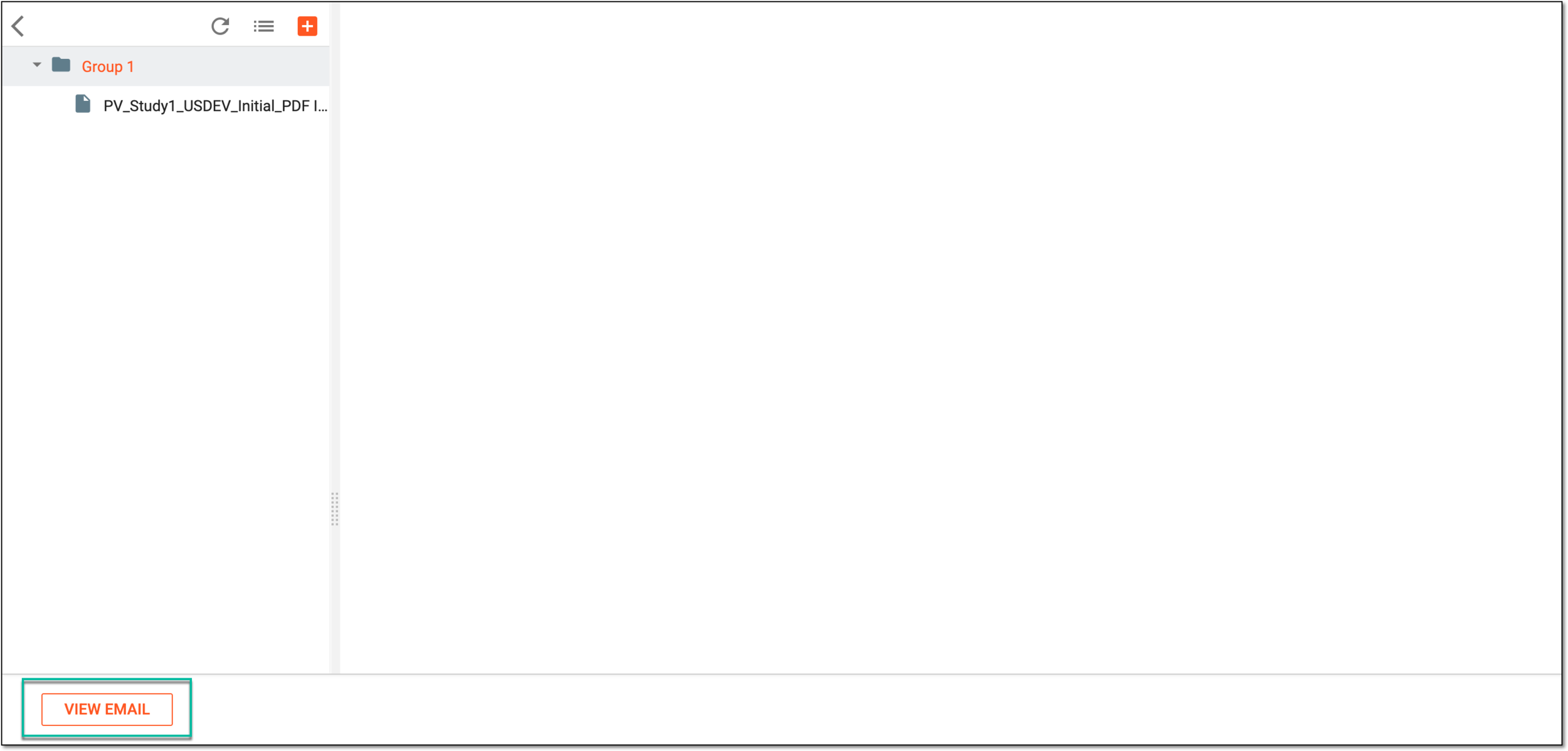 Accessing source email preview