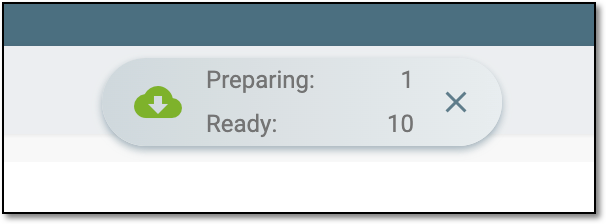 Downloads widget for reference data