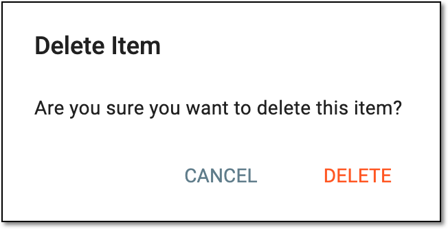 Confirming email intake configuration deletion