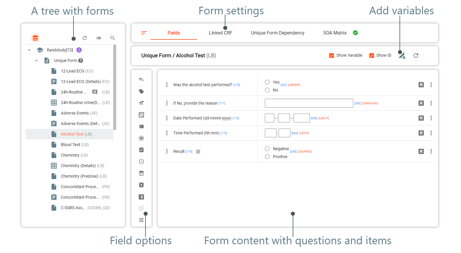 Form maintenance tools