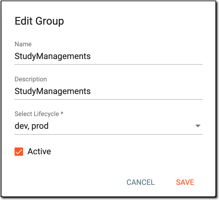 Editing user group details